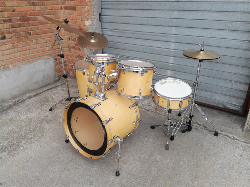 bateria basix instrumento musica percusion madera inox 1u